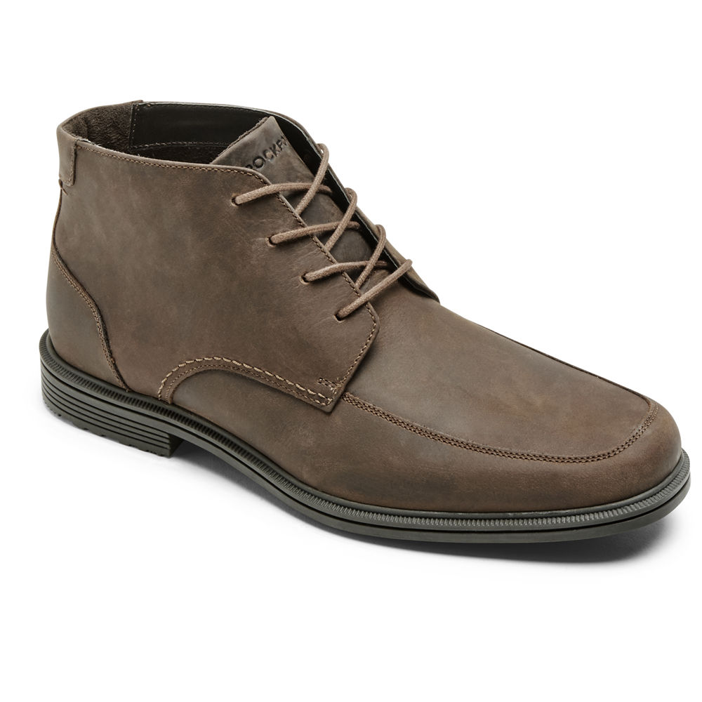 Rockport Singapore Mens Boots - Taylor Waterproof Chukka Brown - DR9861045